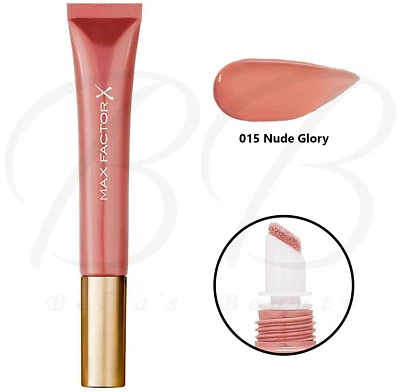 MAX FACTOR Colour Elixir Nourishing Lip Gloss Cushion 9ml - 015 Nude Glory *NEW* - Image 1 of 4