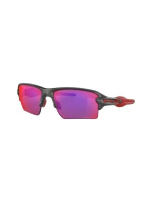 Gafas de sol Oakley modelo FLAK 2.0 9188 color gris y rojo 59/12 Foto 1 de 4