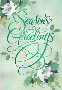 Tarjeta de felicitación de temporada pensativa, Hope Health Peace Love de Hallmark + sobre - Imagen 1 de 5