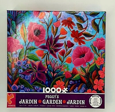 Ceaco Jigsaw Puzzle; Peggy's Garden  Colorful Conversation 1,000 pcs #3167-3 NIB - Image 1 of 4