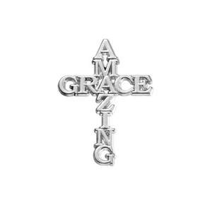 Amazing Grace Enamel Pin | Christian Collar Pin | Brooch Accessory | Lapel Pin - Picture 1 of 3