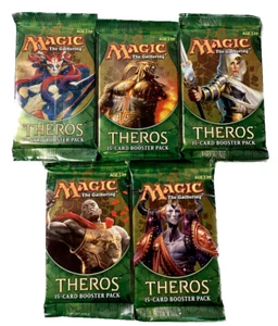 5x Lot Magic the Gathering MTG Theros 15 card Booster Pack EN Factory Sealed - Picture 1 of 2