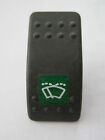 New Carling Rubber Actuator Rocker Switch Cover Windshield Washer 1 Green Lens 