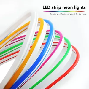 DC 12V SMD 2835 Flexible LED Strip Waterproof Neon Lights Silicone Tube 1m 2m 5m - Picture 1 of 19