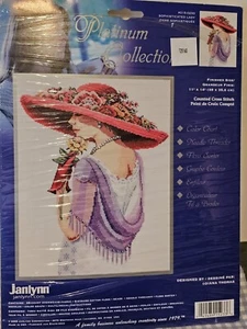 Janlynn Sophisticated Lady Counted Cross Stitch Kit Platinum Victorian Elegance - Picture 1 of 7
