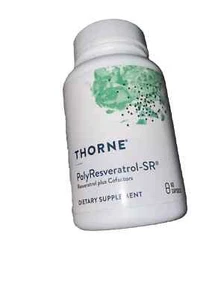 Thorne Research PolyResveratrol-SR Dietary Supplement 60 Capsules - Picture 1 of 5