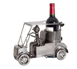Brubaker Weinflaschenhalter ""Golfer in einem Golfwagen"" 7053 - Bild 1 von 2