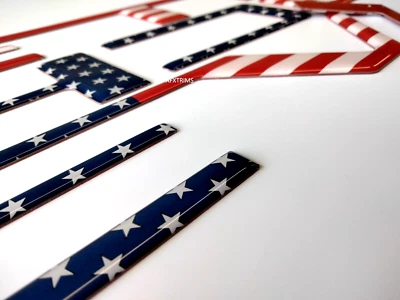 3D BANDERA DE EE. UU. ABOVEDADA LEVANTADA PORTÓN TRASERO LETRAS PARA 2021-22 COLORADO HECHO EN EE. UU. Foto 1 de 3