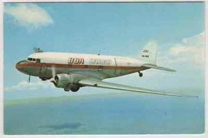 Postal vintage Bba Cargo Douglas DC-3 carguero en vuelo a Tasmania avión - Imagen 1 de 2