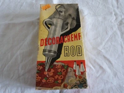 Seringue et douilles patisserie ancienne Décoracrème ROD,  décoration gâteaux - Photo 1/4