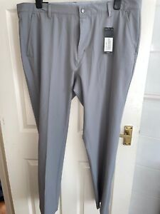 Adidas Ultimate 365 40W 32L Grey Tapered Leg Trousers/Pants (NEW WITH TAGS)
