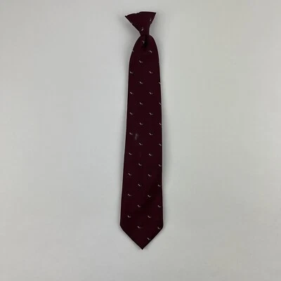 Wembley Clip On Tie Mens Burgundy Red - Image 1 of 4