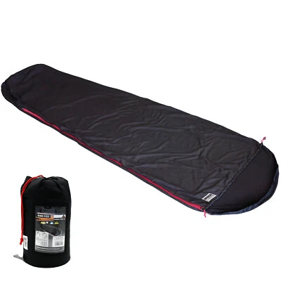 HIGH PEAK Schlafsack Inlett Nanuk Mumie Fleece Hütten Sommer Schlafsack Camping