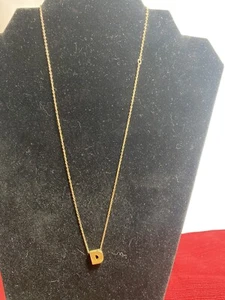 Vintage Avon Goldton ""D"" Anhänger Halskette 20 Zoll (Y) - Bild 1 von 3