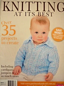 Magazine - KNITTING AT ITS BEST - 35+ Projects inc Cardigans Jumpers etc VGC - Picture 1 of 2