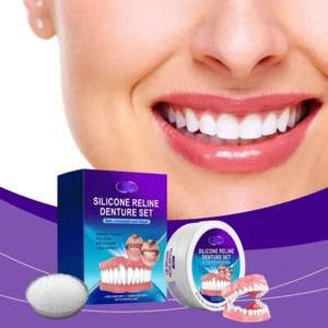 Teeth Comfort Fit Silicone Reline Denture Set  for Dentures Veneers Teeth - Picture 1 of 8