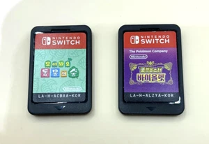 2 Korean Nintendo Switch Games: Animal Crossing /P okemon Violet - Picture 1 of 4