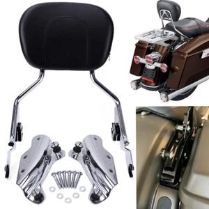 Respaldo barra Sissy/herrajes de acoplamiento aptos para Harley Street Glide CVO 2009-2013 - Imagen 1 de 28