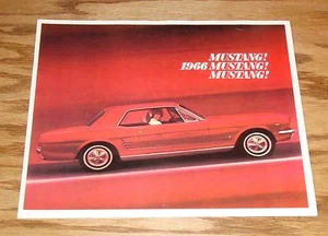 1966 Ford Mustang Sales Brochure 66 GT Fastback 2+2 Convertible Hardtop - Picture 1 of 2