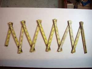 Tool STANLEY NO. 223 JOINTED RULER STANDARD FOUR WAY EXTENSION INSIDE 72 INCH - Picture 1 of 11