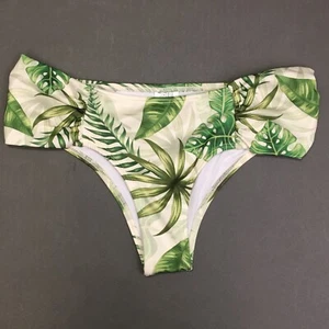 Mapale Bikini Slip, Blumenmuster, groß, komplett gefüttert, geraffte Seiten - Bild 1 von 7