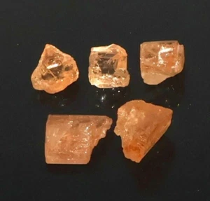Lote de piedras preciosas áspera topacio imperial 11,55 quilates 5,5 mm a 9 mm topacio imperial crudo - Imagen 1 de 4