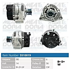 Alternator For MERCEDES A124 W124 S202 W202 C208 W208 W210 86-05 0091540102 - Picture 1 of 1