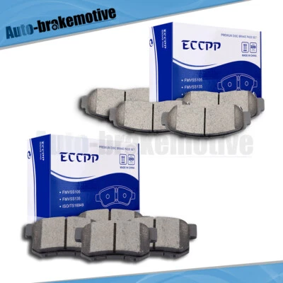 FRONT AND REAR CERAMIC DISC BRAKE PAD KIT FOR ACURA RL 1999-2008 TL 2001-2003 CL - Image 1 of 4