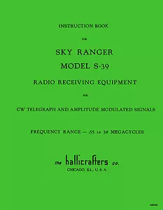 Hallicrafters S-39 Manual - Picture 1 of 1