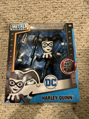 Jada Toys Metals DC Comics Harley Quinn 6" Monocromo Die-Cast Figura M381 NUEVO Foto 1 de 2