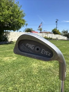PING EYE 2 Black Dot 3-Iron 3i RH Karsten ZZ-Lite Steel Regular R-Flex VGC+ - Picture 1 of 9