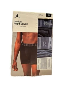 3 Pack Jordan Flight Modal Boxer Brief Diffused Blue Men’s MEDIUM 32-34 - Picture 1 of 2