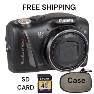 Canon PowerShot SX150 IS 14,1 MP Digitalkamera Konvolut funktioniert super, Tasche + mehr - Bild 1 von 21