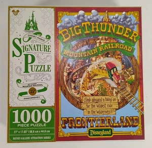 RARE New Disney Parks Signature 1000 Pc Puzzle Big Thunder Mountain Railroad - Picture 1 of 4