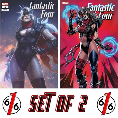 🔥4️⃣ FANTASTIC FOUR #6 TIAGO DA SILVA & J SCOTT CAMPBELL Variant Set LTD 2000