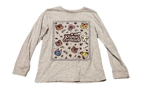 Nintendo Animal Crossing Kids Gray Long Sleeve Tee - Picture 1 of 5