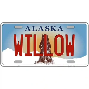 Letrero de metal Willow Alaska - Imagen 1 de 1
