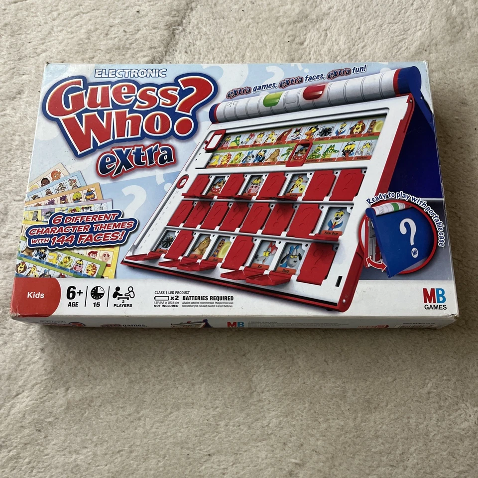 Electronic Guess Who Extra by MB 2008 - (6yrs+) ~ Complete - Image 1 of 1