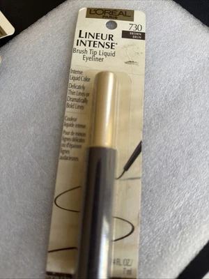 L’Oréal ~ Lineur Intense Brush Tip Liquid Eyeliner #730 BROWN - Rare - Image 1 of 2