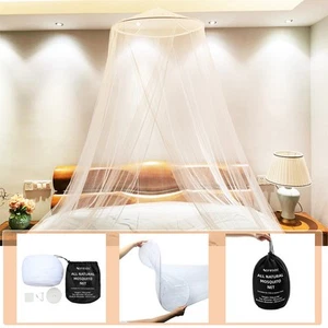 Mosquito Net Bed Canopy Dome Netting Curtains for Single to King Size Bed S6L6 - Picture 1 of 12