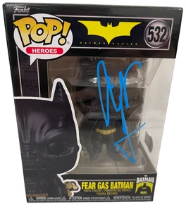 Christian Bale Signed Fear Gas Batman Funko Batman Begins Autograph Beckett - Picture 1 of 2