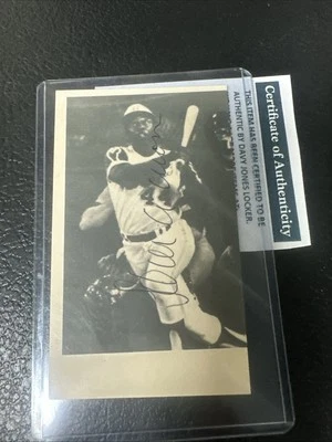 Hank Aaron Signed 3x5 Index Card - COA DJL - Image 1 of 2