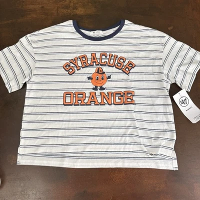 Camiseta cropped tamanho grande descontraída Syracuse Orange University 47 marca tamanho grande - Imagem 1 de 4