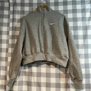 Nike Pullover Grey 1/2 Zip Sportswear Phoenix Fleece Oversized Women’s Medium - Picture 1 of 10