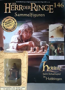 Herr der Ringe Figur: Hobbit beim Schachspiel (# 146) OVP + Heft EAGLEMOSS Neu - Bild 1 von 3