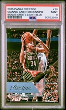 Giannis Antetokounmpo RARE 3rd Yr 2015 Prestige BONUS SHOTS Light Blue POP 2!