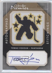 2007-08 O-Pee-Chee Premier Stitchings Auto /50 Tomas Vokoun #APS-VO Auto