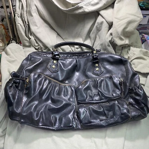 Vintage Large Leather Travel Bag Duffle Carry-On EX-Large Bag Mens Lots Pockets - Picture 1 of 12