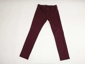 AG Adriano Goldschmied Women's Prima Cigarette Leg Twill Jeans 29 Regular Red R - Picture 1 of 8