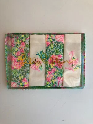 Новый с Ярлыками LILLY PULITZER коробка коктейльные салфетки фрукты фламинго новый - Изображение 1 из 3